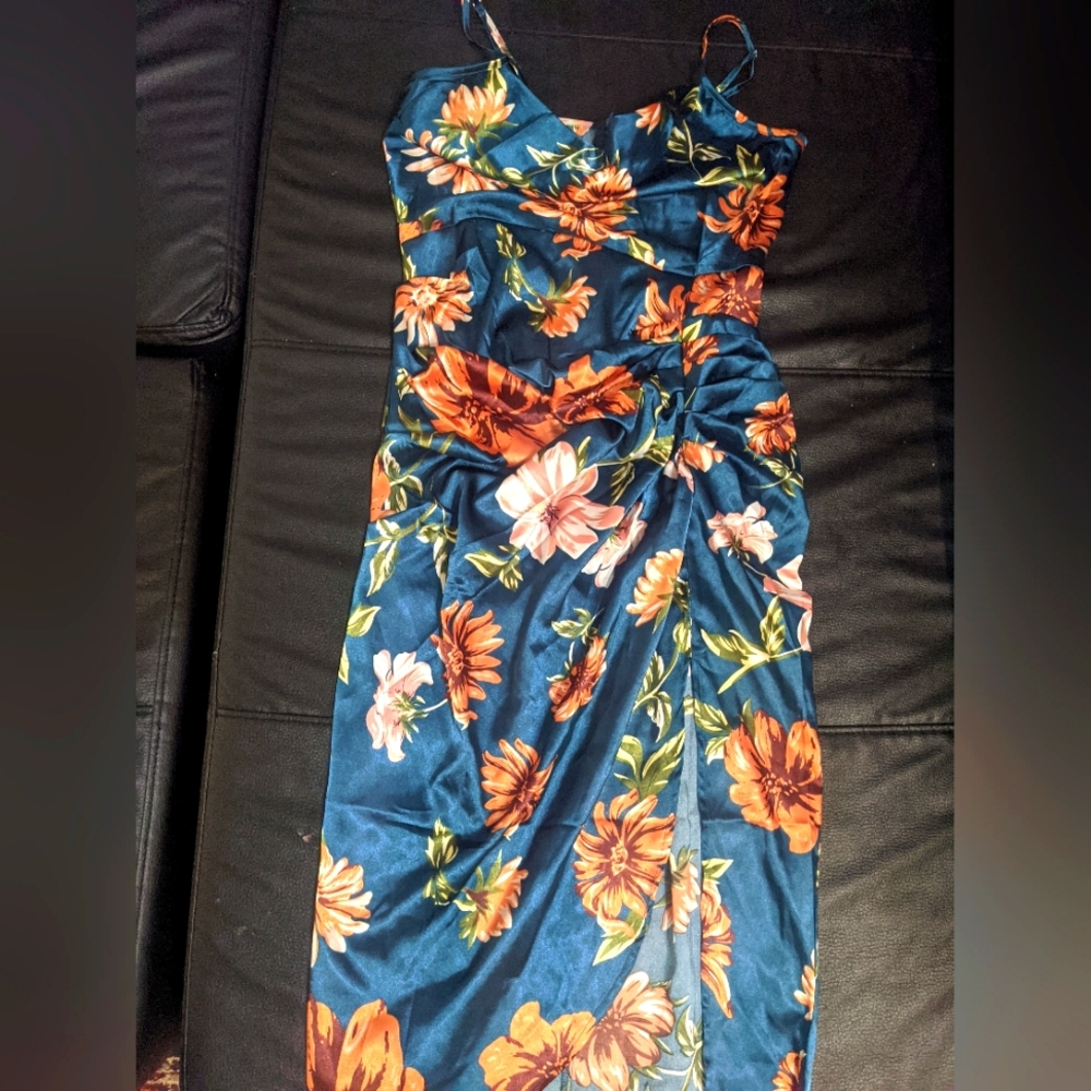 Satin cocktail dress